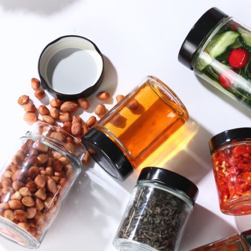 100ML 150ML 180ML200ML 220ML 280ML 350ML 380ML 500ML 750ML 1000ML Food Glass Jar for Honey Jam Pickle Nuts