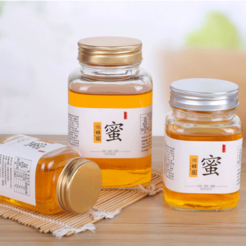200ml 380ml 500ml 730ml Square Honey Jam Jar