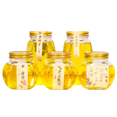 375ml 380ml 730ml Hexagon Honey Jam Jar
