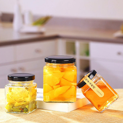 50ml 80ml 100ml 200ml 280ml 380ml 500ml 750ml Square Honey Glass Jar
