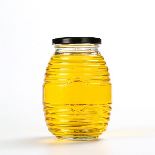 100ml 250ml 500ml 750ml Bee Shape Round Honey Glass Jar