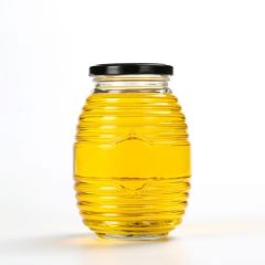 100ml 250ml 500ml 750ml Bee Shape Round Honey Glass Jar