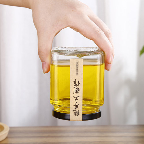 50ml 80ml 100ml 200ml 280ml 380ml 500ml 750ml Square Honey Glass Jar