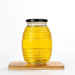 100ml 250ml 500ml 750ml Bee Shape Round Honey Glass Jar