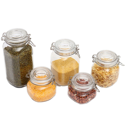100ml 500ml 750ml 1000ml 1500ml 2000ml 3000ml Round Square Sealed Jar