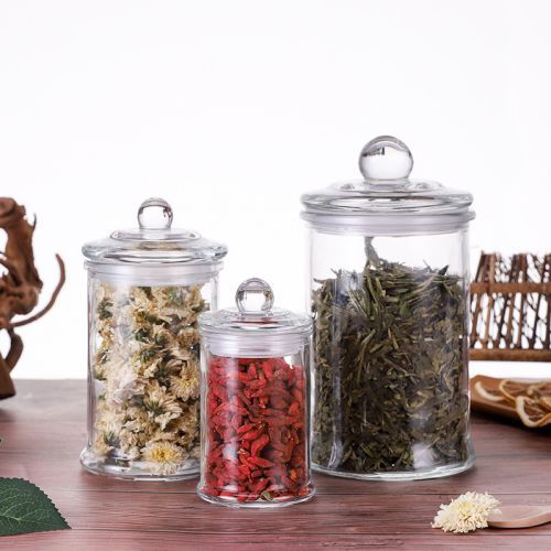 150ml 375ml 750ml Tea Storege Glass Jar