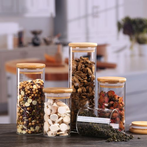 380ml 450ml 500ml 600ml 650ml750ml 800ml 1000ml 1100ml 1200ml 1400ml 2000ml Glass Jar with Wooden Lid