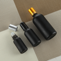 5ml 10ml 15ml 20ml 30ml 50ml 100ml Frosted Black Roll on Bottle