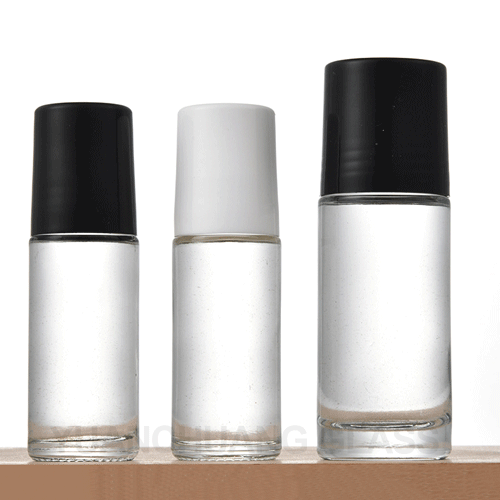 30ml 50ml Round Transparent Frosted Roll on Glass Bottle