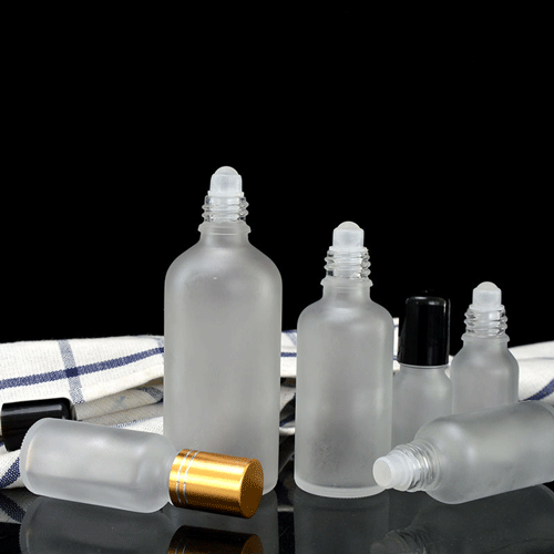 5ml 10ml 15ml 20ml 30ml 50ml 100ml Frosted Roller Glass Bottle