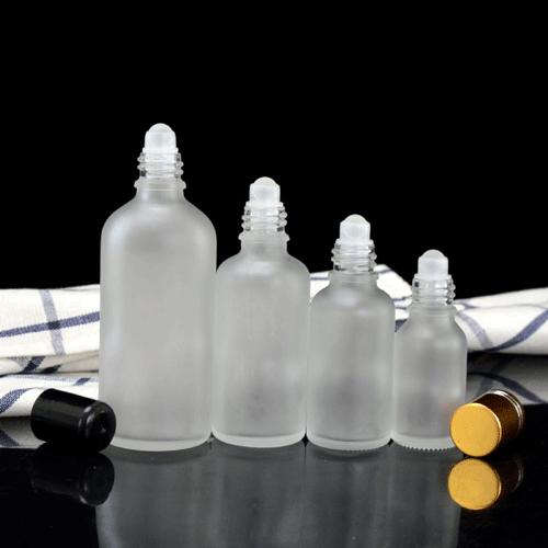 5ml 10ml 15ml 20ml 30ml 50ml 100ml Frosted Roller Glass Bottle