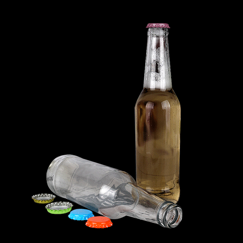 250ml 275ml 330ml 500ml Clear Amber Glass Bottle for Beer