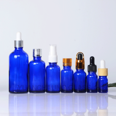 5ml 10ml 15ml 20ml 30ml 50ml 100ml Boston Bottle Blue Essential Oil Bottle