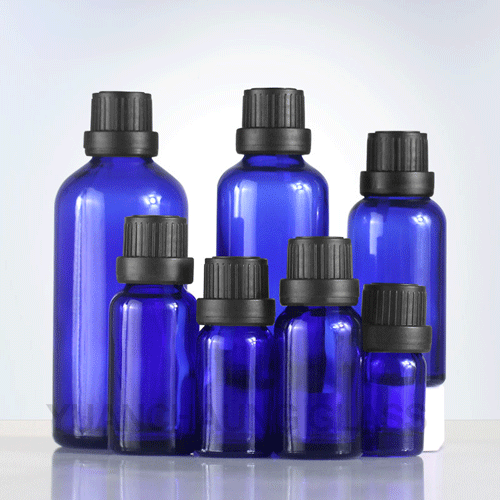 5ml 10ml 15ml 20ml 30ml 50ml 100ml Boston Bottle Blue Essential Oil Bottle