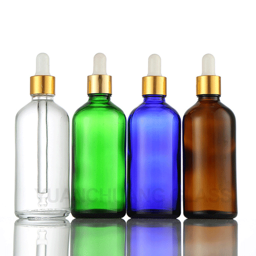 5ml 10ml 15ml 20ml 30ml 50ml 100ml Boston Bottle Blue Essential Oil Bottle
