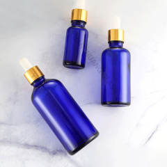 5ml 10ml 15ml 20ml 30ml 50ml 100ml Boston Bottle Blue Essential Oil Bottle