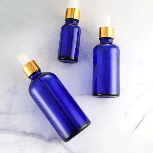 5ml 10ml 15ml 20ml 30ml 50ml 100ml Boston Bottle Blue Essential Oil Bottle