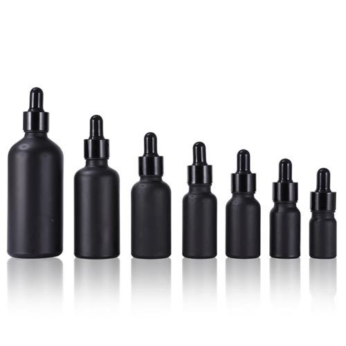 5ml 10ml 15ml 20ml 30ml 50ml 100ml Black Essential Oil Bottle