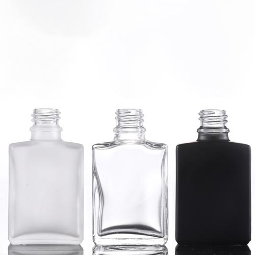 30ml Transparent Frosted Black Square Essential Oil Glass Bottle