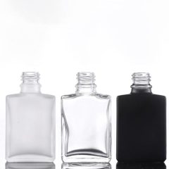 30ml Transparent Frosted Black Square Essential Oil Glass Bottle