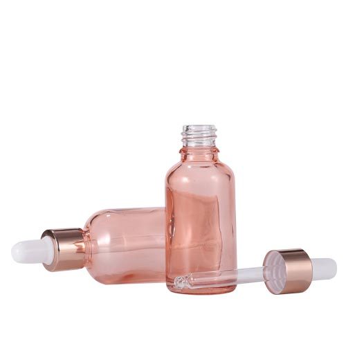 5ml 10ml 15ml 20ml 30ml 50ml 100ml Pink Boston Round Essential Oil Glass Bottle
