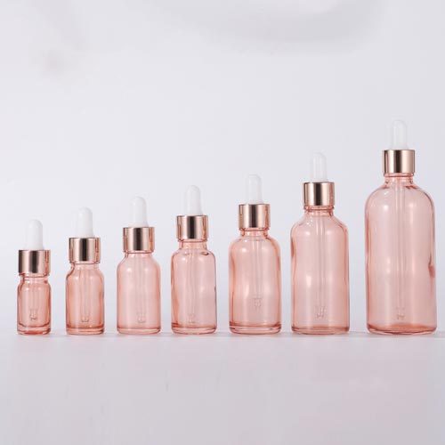 5ml 10ml 15ml 20ml 30ml 50ml 100ml Pink Boston Round Essential Oil Glass Bottle