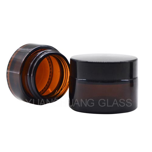5g 10g 20g 30g 50g 100g Amber Cream Glass Jar