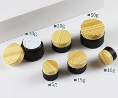 5g 10g 15g 20g 30g 50g Black Frosted Glass Cream Jar