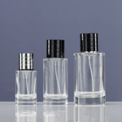 25ml 50ml 100ml Round Spray Perfume Glass Bottle With Lid