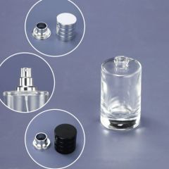 25ml 50ml 100ml Round Spray Perfume Glass Bottle With Lid