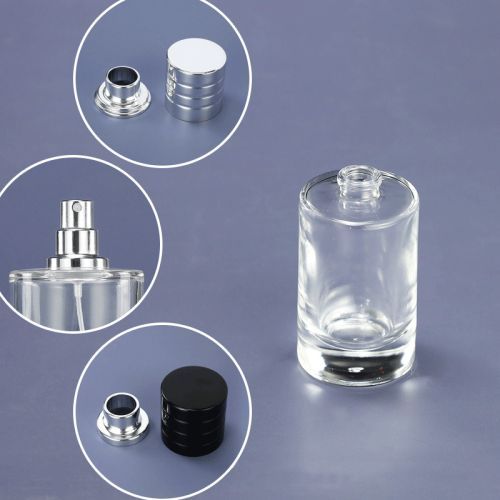 25ml 50ml 100ml Round Spray Perfume Glass Bottle With Lid