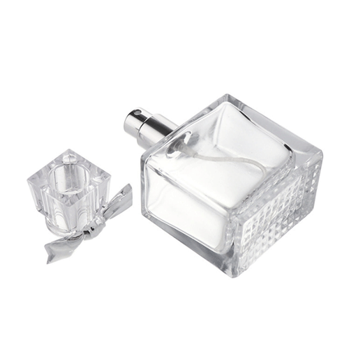 25ml 35ml 50ml Square Glass Perfume Spray Bottle