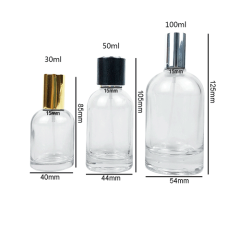 30ml 50ml 100ml Round Glass Spray Perfume Bottle