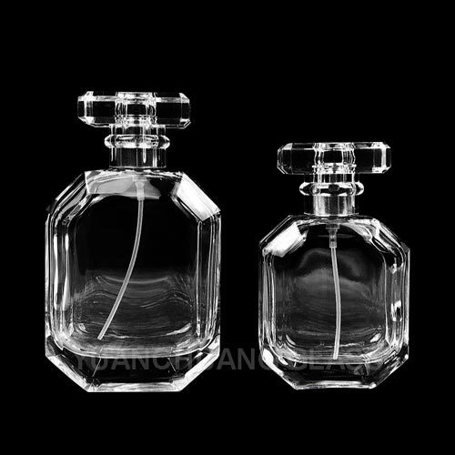50ml 100ml Clear Spray Glass Bottle with Lid