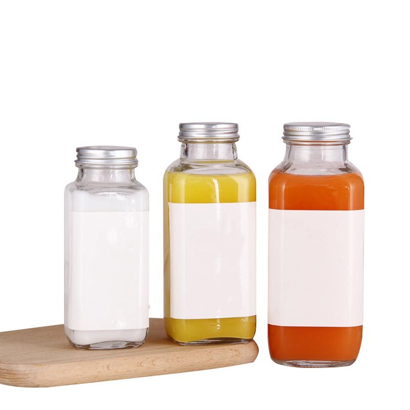 250ml 350ml 500ml Coffee Transparent Clear Beverage Milk Juice Bottle