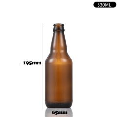 330ml 500ml 640ml 1000ml Commercial Custom Amber Empty Beer Glass Bottle