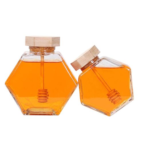 100ml 220ml 380ml Custom Empty Glass Honey Glass Jar