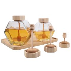 100ml 220ml 380ml Custom Empty Glass Honey Glass Jar