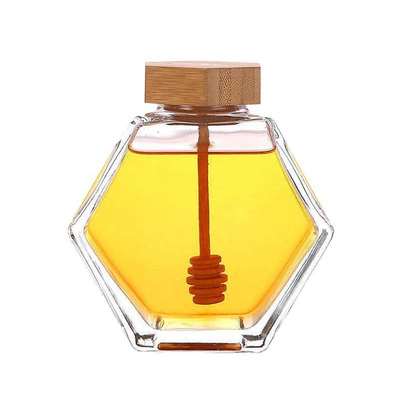 100ml 220ml 380ml Custom Empty Glass Honey Glass Jar
