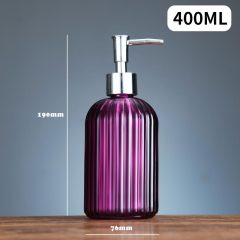 400ml Hand Sanitizer Shampoo Glass Bottle