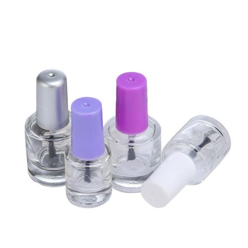 5ml Round Customized Clear Nail Polish Glass Bottle