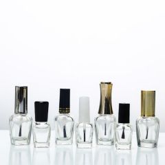 7ml 15ml Square Customized Clear Nail Polish Glass Bottle