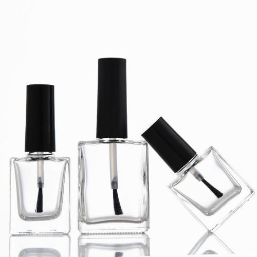 5ml 10ml 15ml Square Customized Clear Nail Polish Glass Bottle