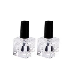 8ml 10ml Square Customized Clear Nail Polish Glass Bottle