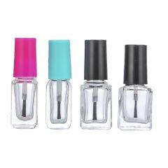 5ml Square Customized Clear Nail Polish Glass Bottle