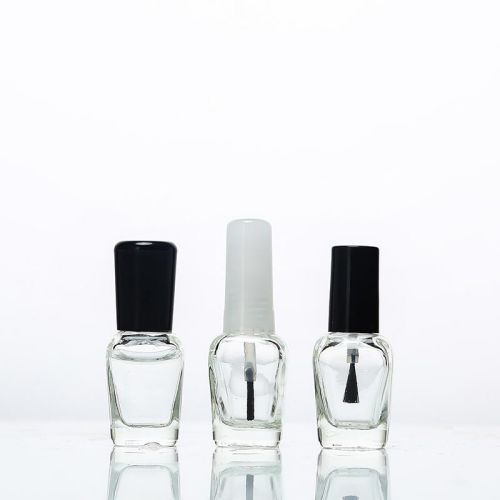 7ml 15ml Square Customized Clear Nail Polish Glass Bottle