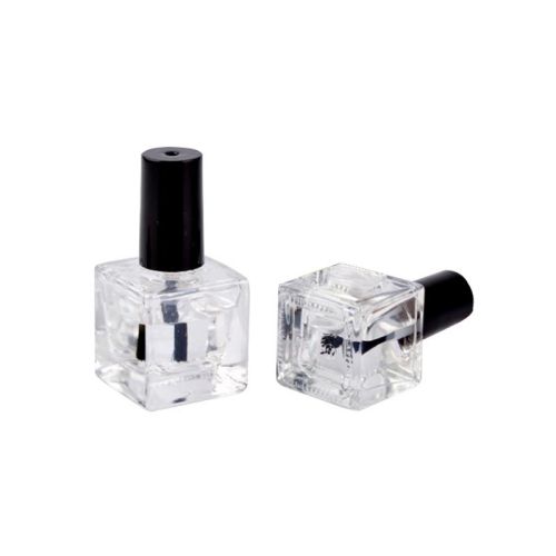 8ml 10ml Square Customized Clear Nail Polish Glass Bottle