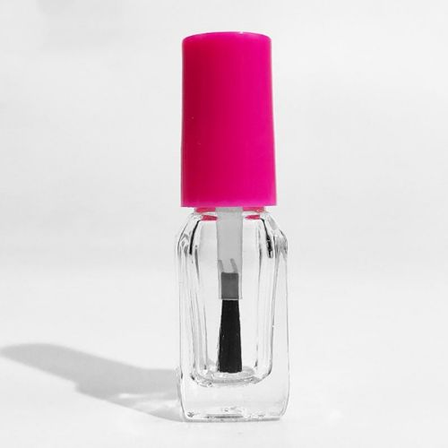 5ml Square Customized Clear Nail Polish Glass Bottle