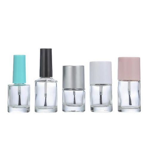 5ml Round Customized Clear Nail Polish Glass Bottle