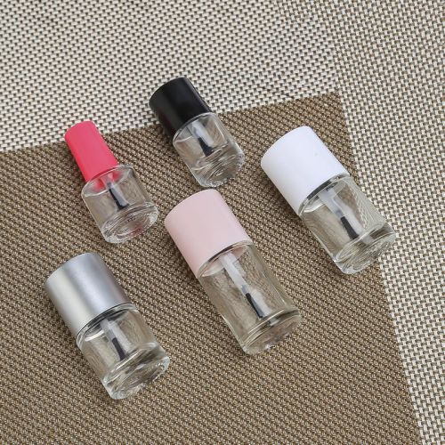 5ml Round Customized Clear Nail Polish Glass Bottle